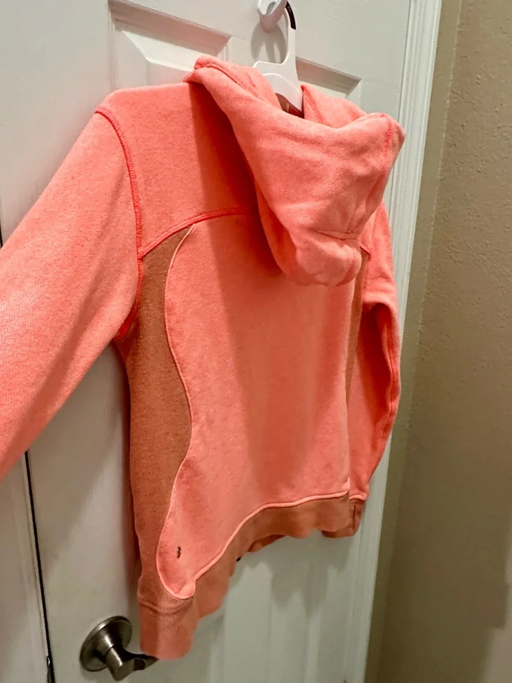 LULULEMON On The Daily Hoodie Jacket grapefruit coral pink size 6